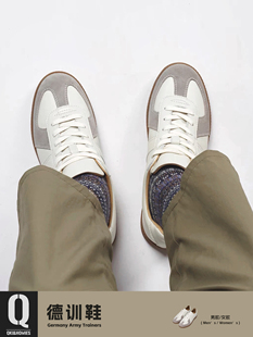 德训鞋 头层牛皮休闲鞋 German 复古GAT小白鞋 Trainers经典 Qki推荐