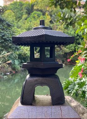 铸铁香塔仿古宫灯古代雪见灯铁艺烛台手工装饰怀旧复古建筑长安灯