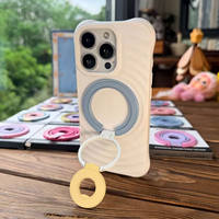 Dopamine dual-ring magnetic phone stand, double-sided ring buckle back sticker, strong adhesion to the desktop, portable photography magic tool thumbnail 6