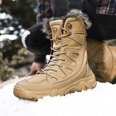 东北哈尔滨零下40度超厚防寒雪地靴男女防水防滑保暖雪乡旅游装备