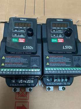 {议价}9成新东元变频器 L510-201-SH1-N 0.75KW