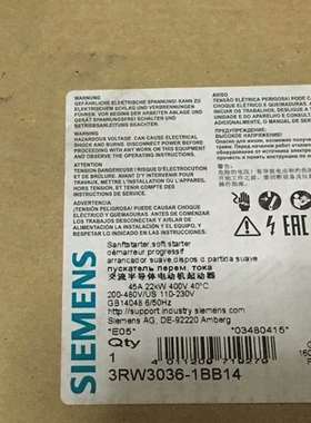 {议价}3RW3036-1BB14正品包邮议价