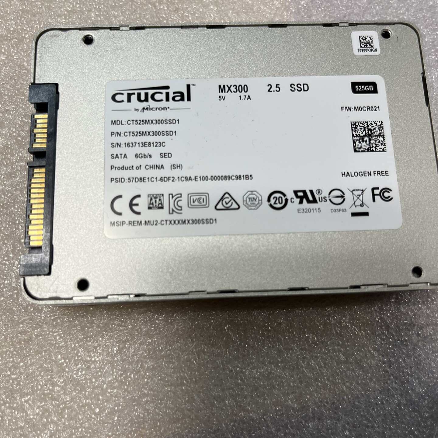 {议价}CRUCIAL/英睿达 MX300 525GB拆机固态硬盘