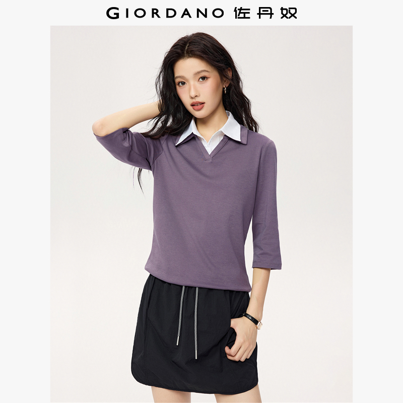Giordano/佐丹奴修身长袖POLO