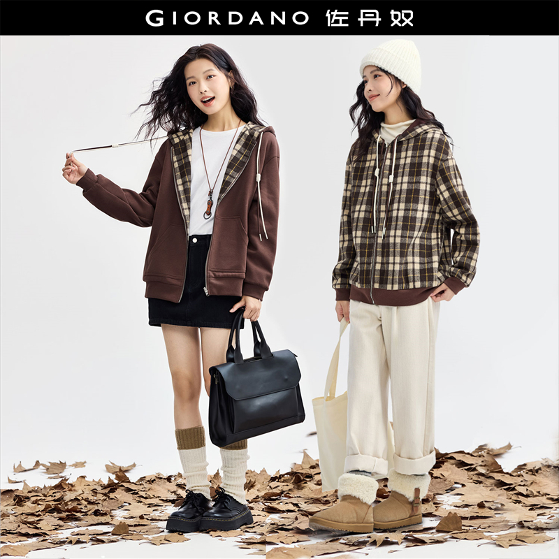 Giordano常规针织布短外套