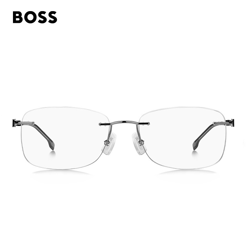 HUGO BOSS无框镜架眼镜男商务简约超轻近视光学镜框 1424
