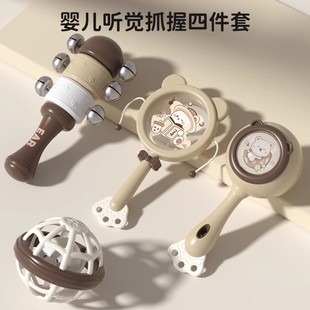 哗啦棒拨浪鼓老式 儿见面礼实用 手工婴儿可啃咬宝宝用品大全新生
