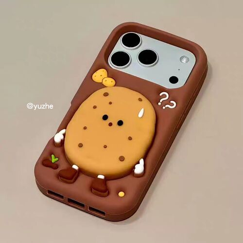 立体可爱小土豆支架硅胶软壳