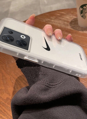 适用一加Ace2潮牌情侣OnePlus9手机壳1加11高级感ace2v软硅胶OPPOA2pro保护套A1全包防摔10t男女款8T白色5G新