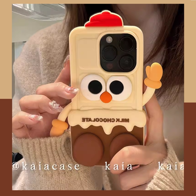 奶咖色巧克力手机壳软硅胶套