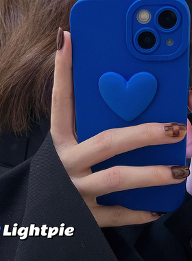 克莱因蓝爱心适用小米11青春版手机壳10s全包k40k30情侣k20红米note8pro保护套Redmi Note9 5G软壳7p女11lite