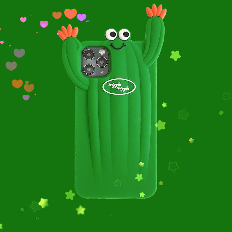 reno5小清新仙人掌opporeno5pro手机壳reno4se情侣3por表情k7保护套2z