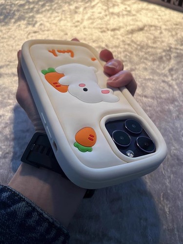 适用于vivos16可爱萌兔x90手机壳x80立体y77硅胶y76s保护套y53s凹凸y52s软y33s卡通iqooz6女u5u3新款z3潮S16E