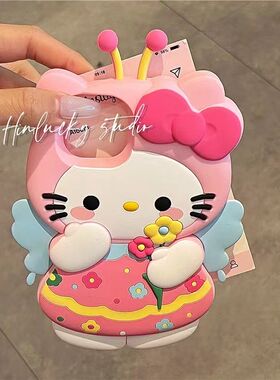 VIVOY78卡通可爱粉猫咪Y77E手机壳Y33S立体y35软硅胶y76s花朵y30全包保护套y200i适用y52s萌y53s女y70t新款5G