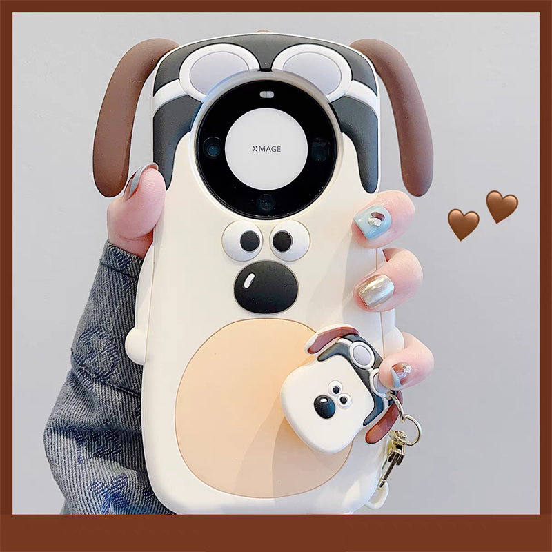 立体可爱小狗适用vivox100手机壳x90s全包边x80软硅胶x70pro保护套x60女x50新款x30加厚x27萌s20潮por5G男s19