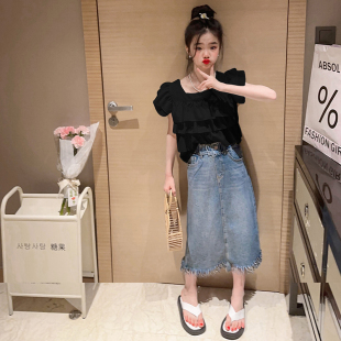 兒童套裝 春夏搭配百搭超仙小眾高端洋氣 女童夏2025穿搭夏新時尚