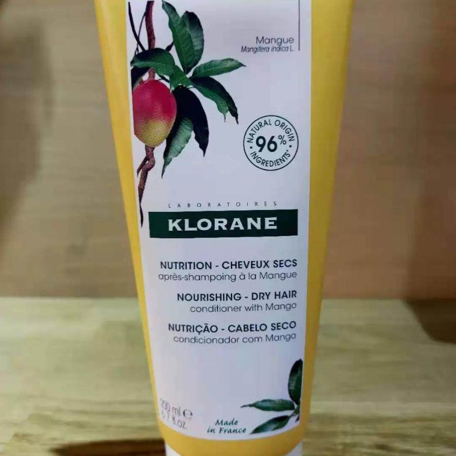 现货klorane 蔻萝兰nutrition芒果滋养顺滑保湿护发素200ml