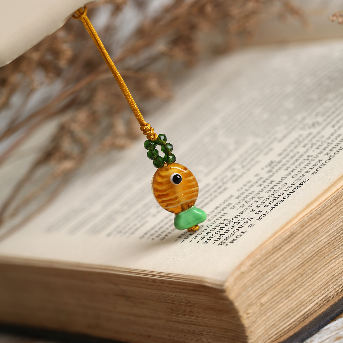 琉璃锦鲤小鱼手机挂绳女款挂件短挂饰吊坠小巧挂坠手机链可爱简约