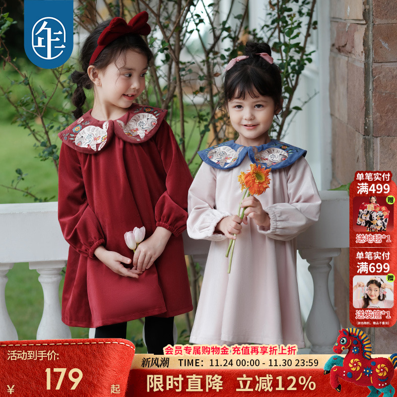 女童连衣裙年衣甜美女