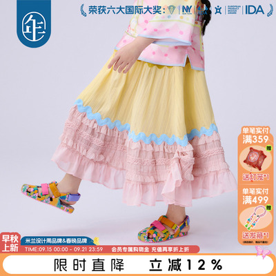 年衣童装女童长款半身裙2025年夏季新品甜美国风中式公主裙子礼服