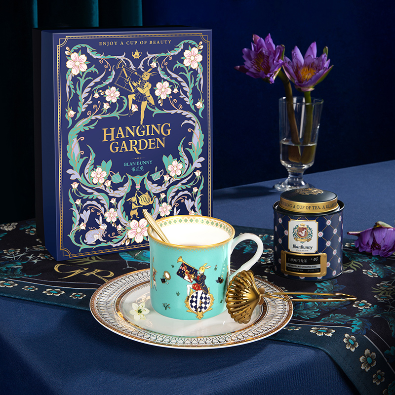 布兰兔白桃乌龙马克杯组合礼盒