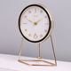 客厅桌面装 高端台式 钟表座钟现代简约轻奢时尚 饰摆件时钟静音台钟