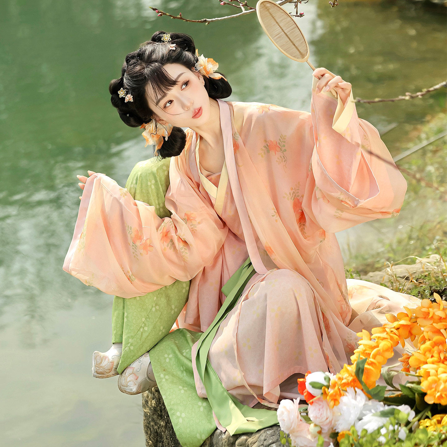 茵卡蕾原创交领直裾袍禅衣魏晋汉服女中国风日常通勤春夏套装