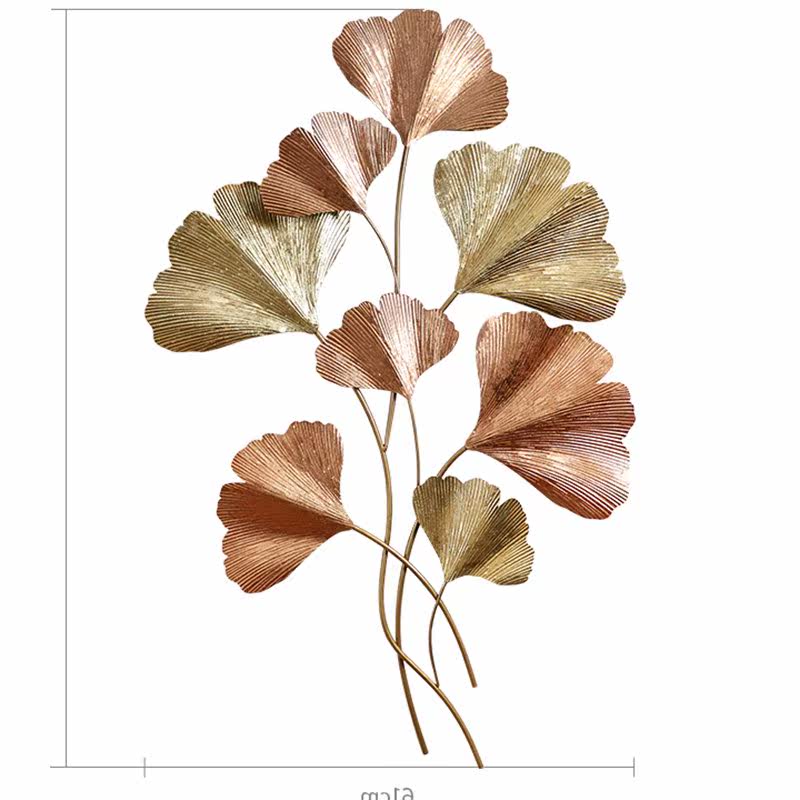 Chinese living room background metope Entrance Metal Wall decoration Iron art Pendant decorate modern originality Ginkgo biloba Wall hangingin the Home accessories , Mural  category - from Buy2taobao.com to provide professional Taobao agent buy service