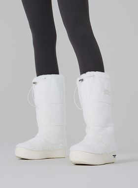 祝绪丹同款ARTICLE NO.保暖汉堡厚底雪地靴时尚加绒毛毛靴子冬