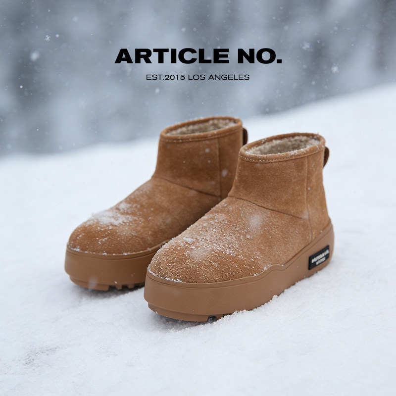 ARTICLENO.纯色厚底保暖雪地靴