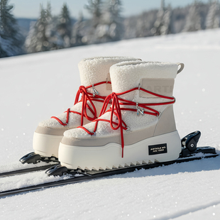 绑带靴子增高保暖靴秋冬 NO.汉堡厚底雪地靴时尚 25新品 ARTICLE