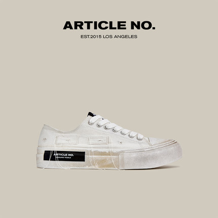 ARTICLE NO.经典水洗做旧脏脏帆布鞋时尚款流苏个性小众男女款