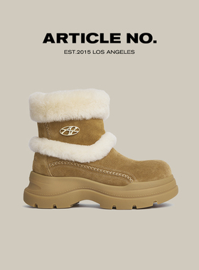 ARTICLE NO.厚底保暖休闲雪地靴舒适时尚户外毛毛靴子秋冬季女