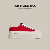 新年好礼 ARTICLE NO.厚底圆头增高时尚 休闲松糕鞋 帆布鞋