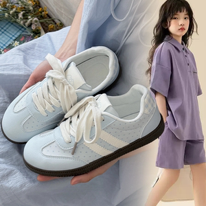 时尚韩系ins风设计板鞋女童2026春秋新款小众洋气学生百搭休闲鞋