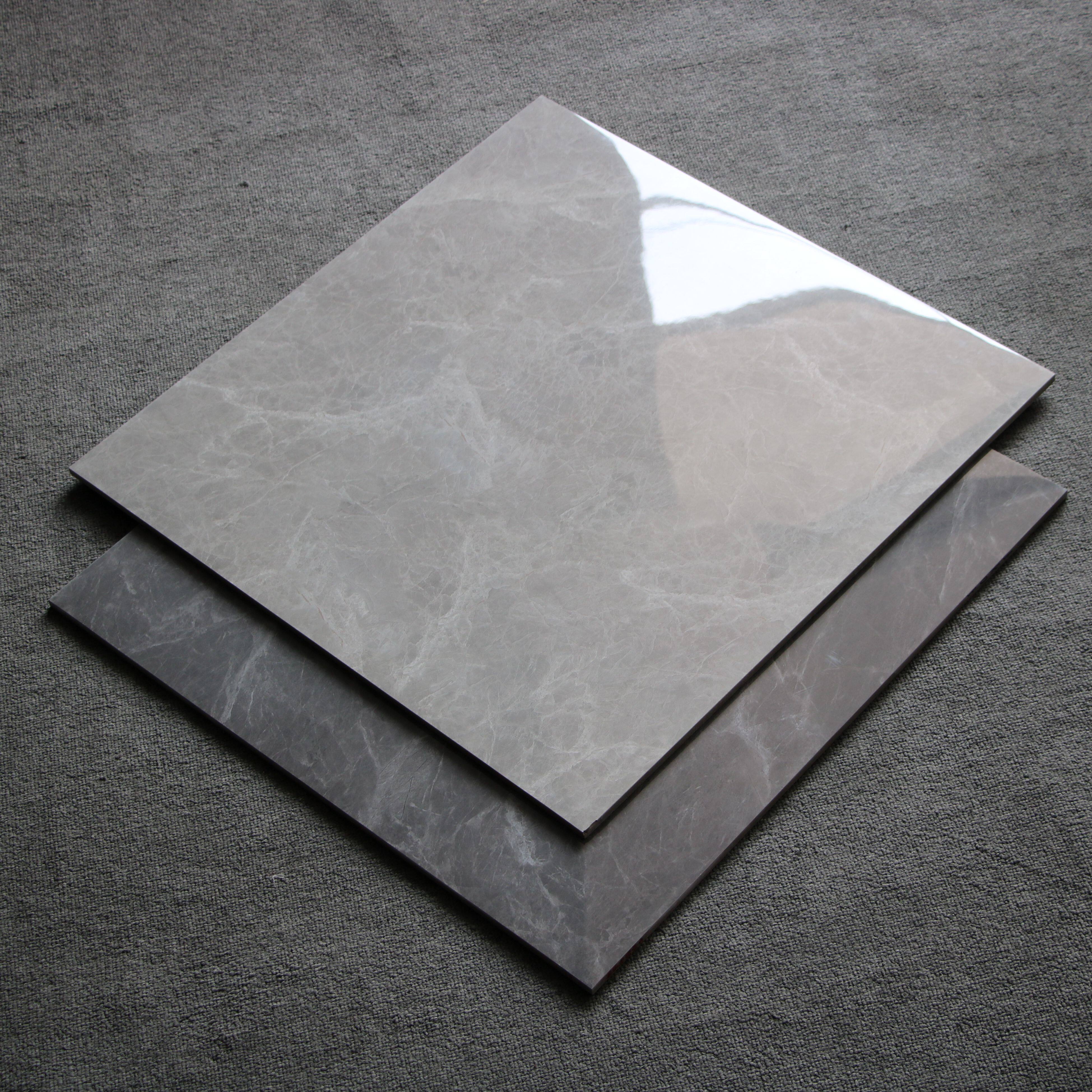 佛山简约灰色仿大理石瓷砖地砖600x600地板砖新款 客厅防滑全抛釉