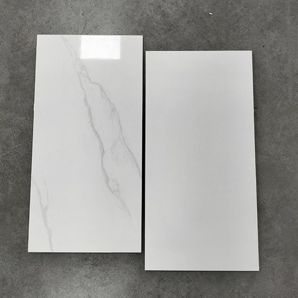 简约现代爵士白大理石瓷砖300x600厨房阳台厕所墙砖浴室亮光磁砖