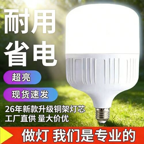 led节能灯泡超亮白光家用室内电灯泡B22卡口E27螺口厂家直销Q