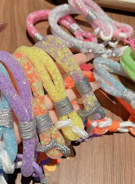 网状亮片手机挂绳亮眼配色手机防丢通勤随带手机配件简约好搭精致