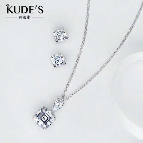 KUDE'S库迪家方形项链耳钉