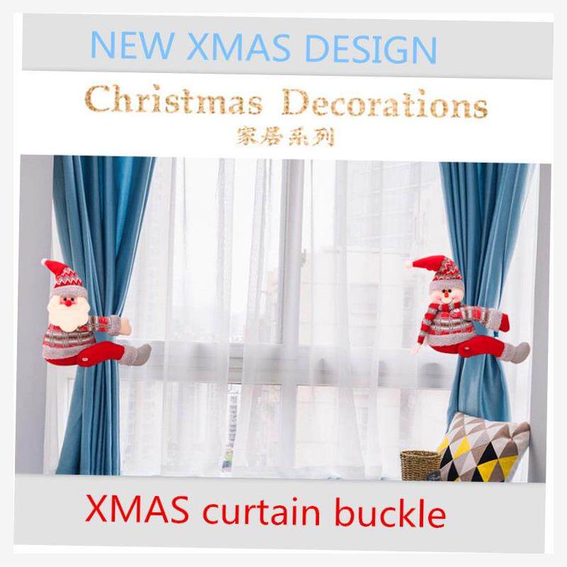 Christmas decoration curtains buckle cartoon doll clasps