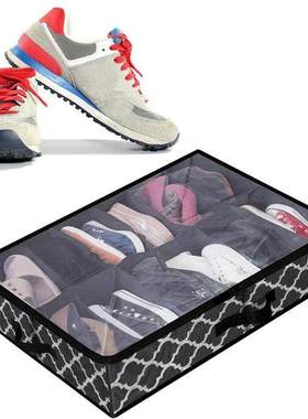 Shoe Storage Box Under Bed Sturdy Closet Container for Home