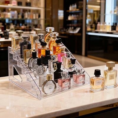 1pc transparent ladder type buckle perfume desktop display s