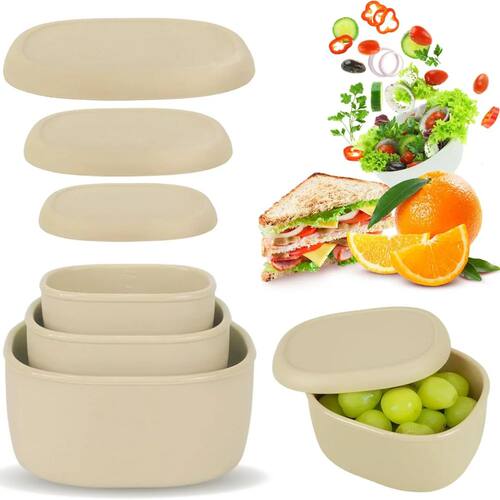 Reusable silicone containers - Large silicone food storage c