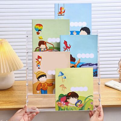 1pc Stepped Acrylic Multi-Layer Book Picture Book Display St