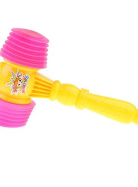 Large Plastic Squeaky Hammer with Whistle, Kids Sound Toy, B