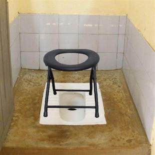 Camping Toilet Seat Commodes Toilet Chair Foldable for