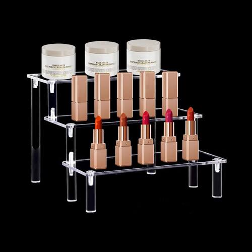 Transparent Display Stand Acrylic Risers Shelf Pop Figures S