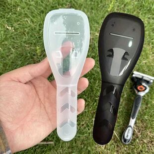 1Pc Transparent Razor Case, Shaver Storage Box, Safety Trave