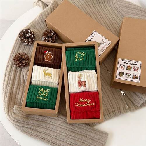 Christmas Socks Gift Box Gift Socks Autumn And Winter Cute T